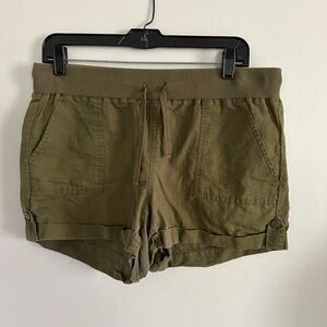 Banana Republic Olive Green Linen Shorts Medium